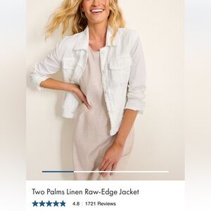 Two Palms Linen Raw-Edge Jacket
4 Tommy bahama brand new